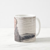 MugとHippoあくびのポートレート コーヒーマグカップ (正面右)