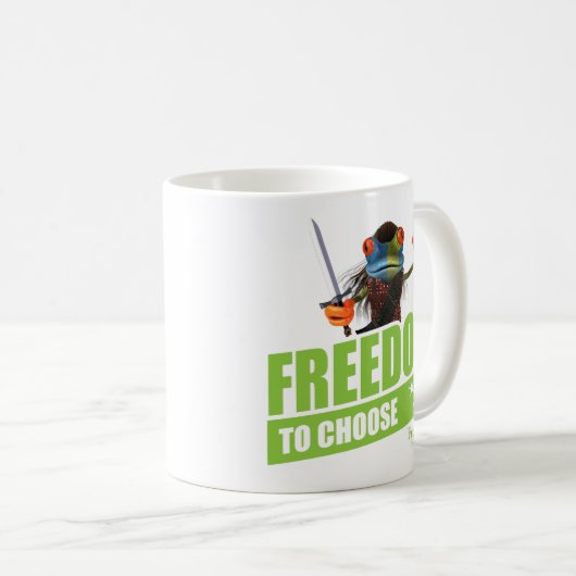 Mugを選択できるFreePBXの自由 コーヒーマグカップ (正面右)