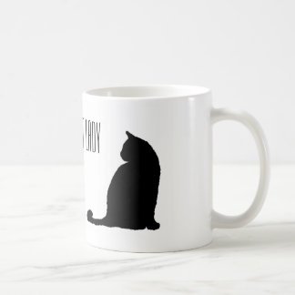 Mugクラシックで熱狂するな猫の女性 コーヒーマグカップ