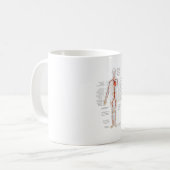 MUGヒト動脈の循環系 コーヒーマグカップ (正面左)