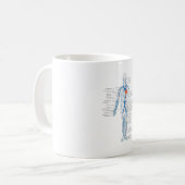 MUGヒト静脈循環系 コーヒーマグカップ (正面左)