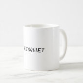 MUGピース&クワイエットデザインスタイル コーヒーマグカップ (正面右)