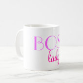 Mugボスの女性 コーヒーマグカップ (正面左)
