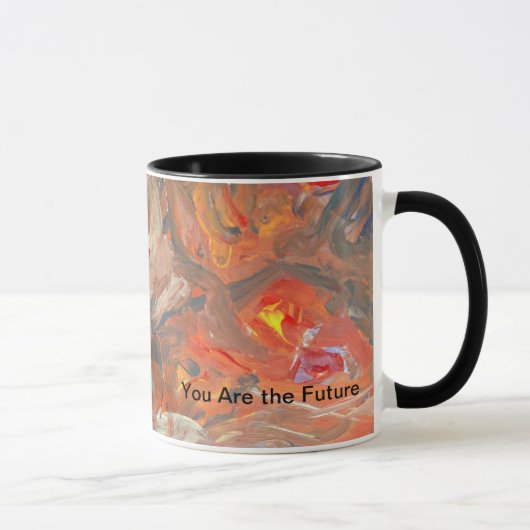 mugモダン,blk.カラフル抽象芸術を含むインテリア マグカップ (右)