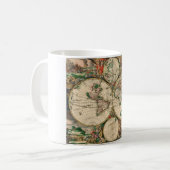 MUGヴィンテージ世界地図1689 コーヒーマグカップ (正面左)