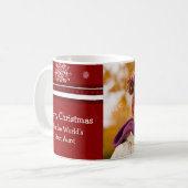Mug写真のメリークリスマスの叔母さん コーヒーマグカップ (正面左)