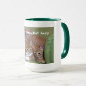 Mug完全に健全な猫の女性 マグカップ (正面右)