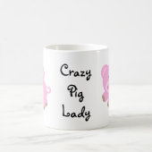 Mug熱狂するなブタの女性 コーヒーマグカップ (中央)