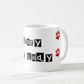 Mug熱狂するな猫の女性 コーヒーマグカップ (正面右)