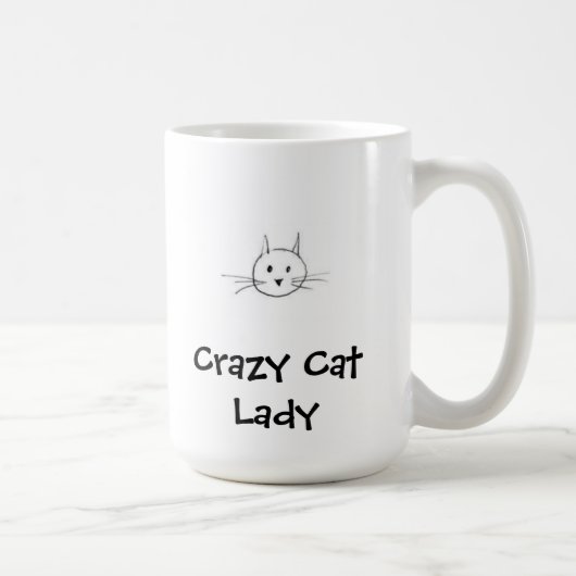Mug熱狂するな猫の女性 コーヒーマグカップ (右)