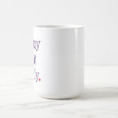 Mug熱狂するな猫の女性 コーヒーマグカップ (中央)