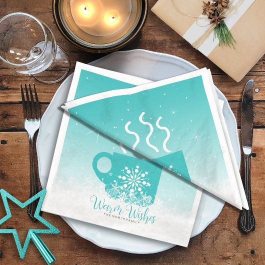 Mug蒸しホットドリンク付き/縁ど雪ID595 スタンダードカクテルナプキン