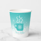 Mug蒸しホットドリンク付き/縁ど雪ID595 紙コップ (正面)