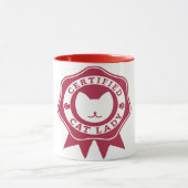 Mug証明された猫の女性 マグカップ (中央)