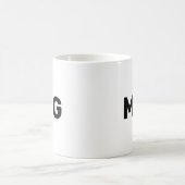 「Mug」とプリントされたマグカップ コーヒーマグカップ (中央)