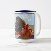 Mug~のアメリカ人の独立 ツートーンマグカップ (正面右)