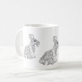 Mug ：ウサギの コーヒーマグカップ (正面左)