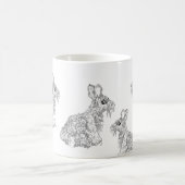 Mug ：ウサギの コーヒーマグカップ (中央)