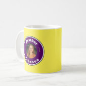 Mug -カスタムパーソナライズされた （名前と写真の追加） コーヒーマグカップ (正面左)