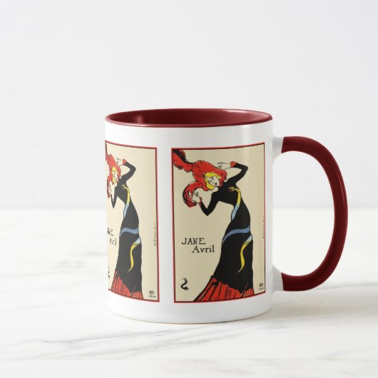 Mug：トゥールーズ・ロートレック – Jane Avril マグカップ (右)