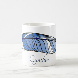 Mug – ブルースの羽と名前 コーヒーマグカップ