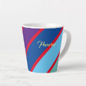 Mug – プルビアン（パープルレインボー） RFPMDesigns ©️ 2023 カフェラテマグ (右アングル)