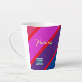 Mug – プルビアン（パープルレインボー） RFPMDesigns ©️ 2023 カフェラテマグ