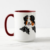 Mug ：ベルネーゼ山犬 マグカップ (左)