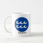 Mug -〔占星術の〕十二宮図色(Aquarius) コーヒーマグカップ (左)