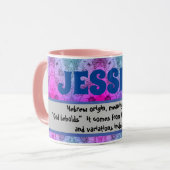 Mug – 名前の意味(Jessica) マグカップ (正面左)