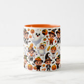 Mug 子供へ "Boo-Healy Brews: Halloweenおもしろい!" ツートーンマグカップ (中央)