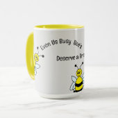 Mug :忙し Bee's マグカップ (正面左)