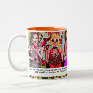 MUG – 我々は我々がどれほど不快であるかを認識している ツートーンマグカップ