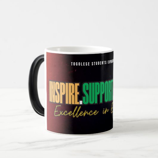 Mug – 教育の卓越性 – トーゴ モーフィングマグカップ (正面左)