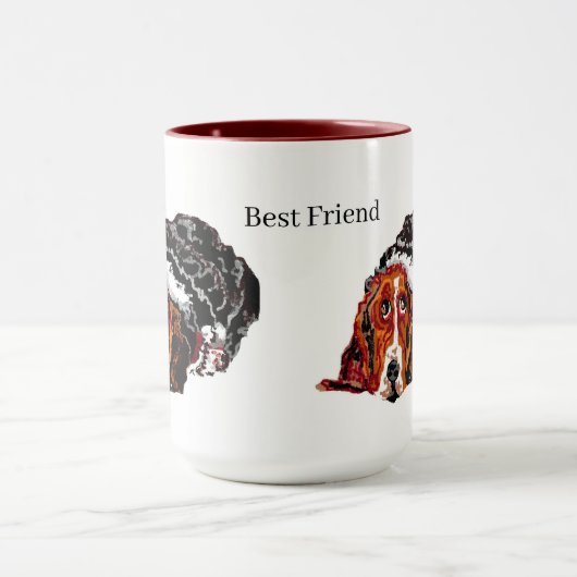 Mug : 最高の Friend Basset HoundDog マグカップ (中央)