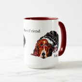 Mug : 最高の Friend Basset HoundDog マグカップ (正面右)