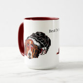 Mug : 最高の Friend Basset HoundDog マグカップ (正面左)