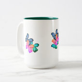 Mug ：蝶の愛 ツートーンマグカップ (正面左)