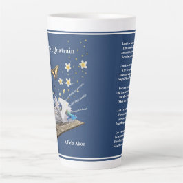 MUG – 詩 – アディ失ったエラ・アコーによるQuatrain カフェラテマグ