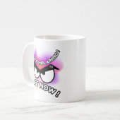 Mug 11oz : Act Now (white) コーヒーマグカップ (正面左)