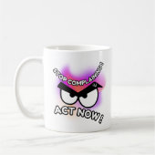 Mug 11oz : Act Now (white) コーヒーマグカップ (左)
