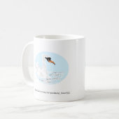 Mug : 2羽の白鳥が泳ぐ コーヒーマグカップ (正面左)