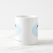 Mug : 2羽の白鳥が泳ぐ コーヒーマグカップ (中央)