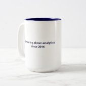 Mug - 2016年以来のアナリティクスについて宣誓 ツートーンマグカップ (正面左)