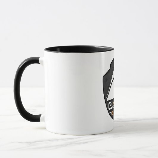 Mug 2 couleurs Blanc/Noir avec logo マグカップ (左)