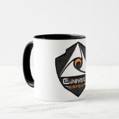 Mug 2 couleurs Blanc/Noir avec logo マグカップ (正面左)