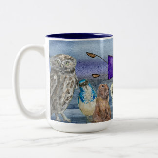 Mug#2 Joanna Flying over Animals ツートーンマグカップ