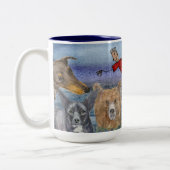 Mug #3 Joanna Flying Over Animals  ツートーンマグカップ (左)