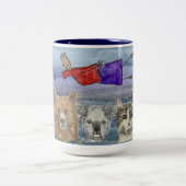 Mug #3 Joanna Flying Over Animals  ツートーンマグカップ (中央)