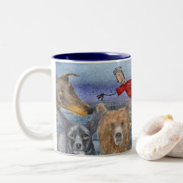 Mug #3 Joanna Flying Over Animals  ツートーンマグカップ